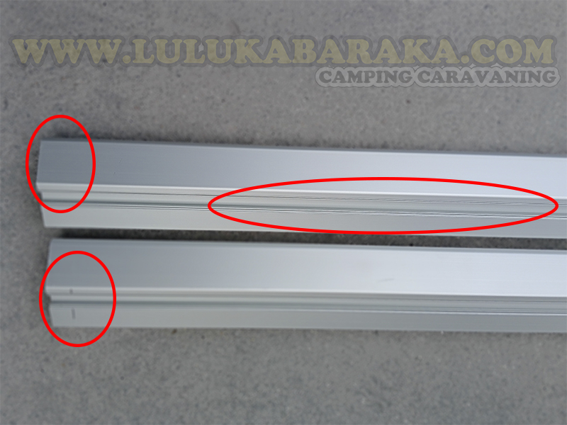 Perfil altillo aluminio con ranura Led 2,10m. Plata Mate (RASTRO)